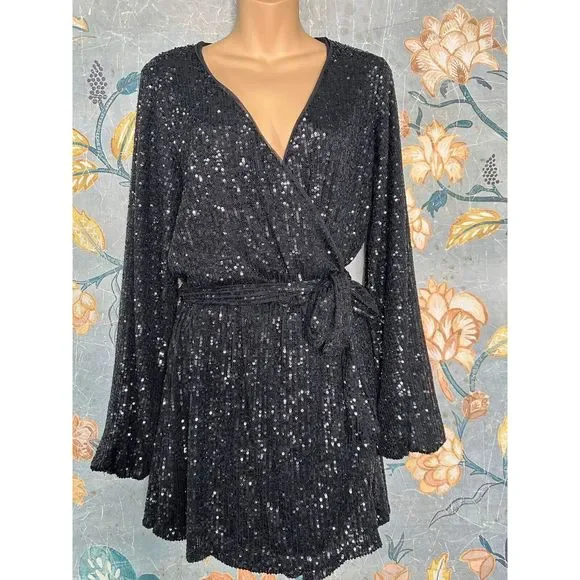 Free People Christa Sequined Romper